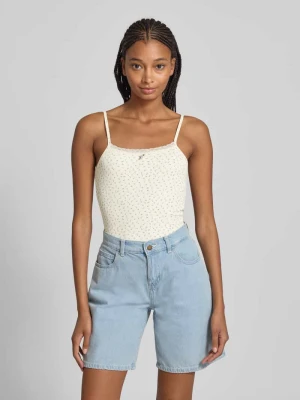 Top na ramiączkach o kroju regular fit z prążkowaniem model ‘LEMONE’ Only