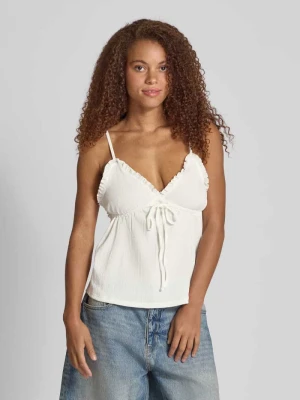 Top na ramiączkach o kroju regular fit z tunelem w talii model ‘HILLARY’ Only