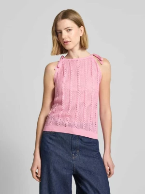 Top na ramiączkach o kroju relaxed fit z mieszanka bawełny model 'LUX LIGHT' Vero Moda Mocnoróżowy