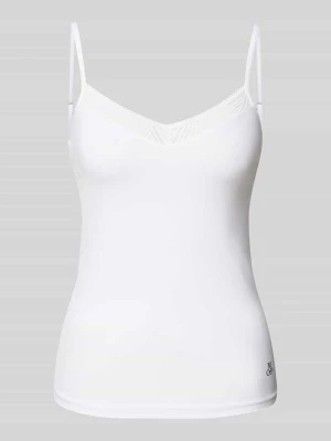 Top na ramiączkach o kroju shaped fit z obszyciem koronką Marc O'Polo