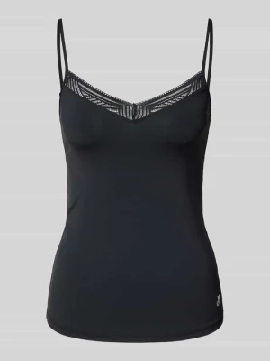 Top na ramiączkach o kroju shaped fit z obszyciem koronką Marc O'Polo