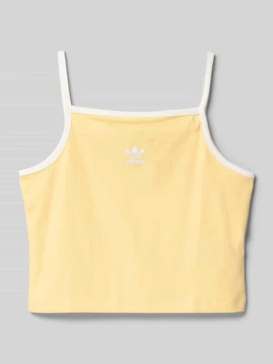 Koszulka na ramiączkach o kroju slim fit z mieszanki bawełny adidas Originals