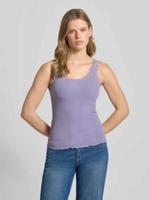 Top na ramiączkach o kroju slim fit z mieszanki bawełny model 'SARA' Only