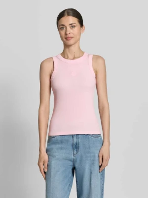 Top na ramiączkach o kroju slim fit z mieszanki bawełny model 'SMILE CAISA TANK TOP' Vero Moda