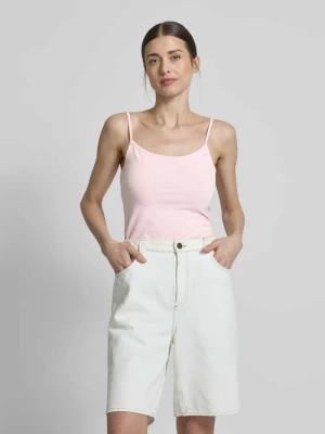 Top na ramiączkach o kroju slim fit z mieszanki bawełny s.Oliver RED LABEL