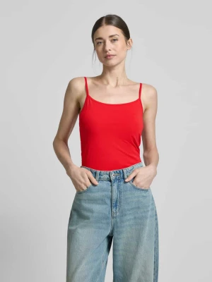 Top na ramiączkach o kroju slim fit z mieszanki bawełny s.Oliver RED LABEL