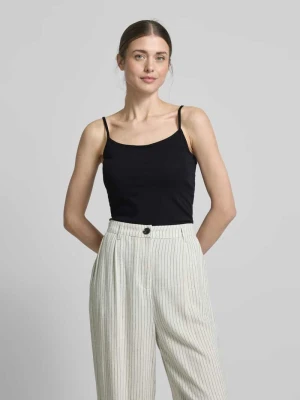 Top na ramiączkach o kroju slim fit z mieszanki bawełny s.Oliver RED LABEL