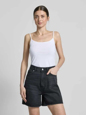 Top na ramiączkach o kroju slim fit z mieszanki bawełny s.Oliver RED LABEL