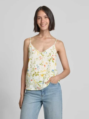 Top na ramiączkach o luźnym kroju z czystej wiskozy model ‘EASY JOY’ Vero Moda