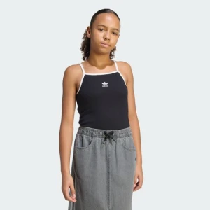 TOP NA RAMIĄCZKACH SLIM MINI RIB Adidas czarny