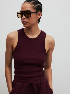 Top na ramiączkach w kolorze BURGUNDY- ISLA Marsala