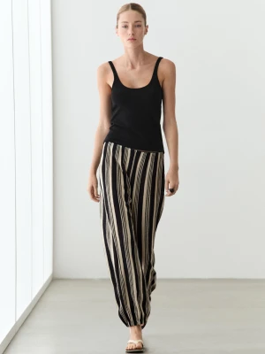 Top Na Ramiączkach Z Bawełną - Czarny - Massimo Dutti - Female