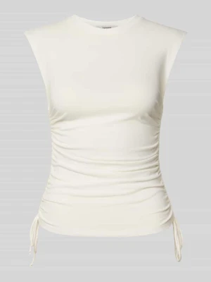 Top na ramiączkach z bocznymi marszczeniami model 'GURI' Topshop