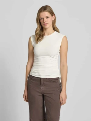 Top na ramiączkach z bocznymi marszczeniami model 'GURI' Topshop