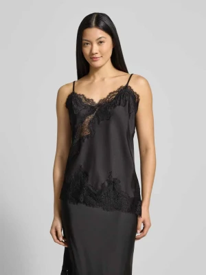 Top na ramiączkach z koronką model ‘Viole’ NEO NOIR