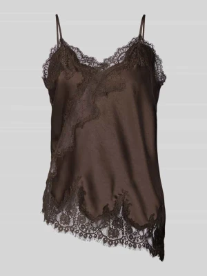 Top na ramiączkach z koronką model ‘Viole’ NEO NOIR