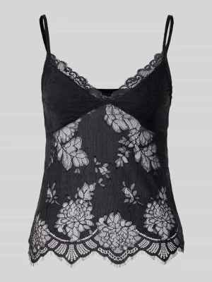 Top na ramiączkach z koronki z dekoltem w serek Gina Tricot