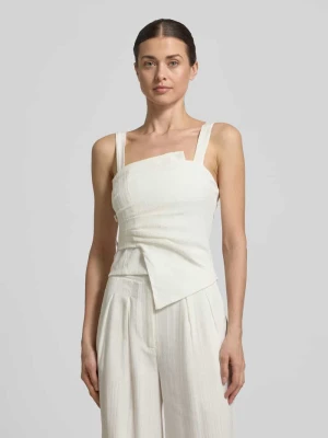 Top na ramiączkach z mieszanka wiskozy w kopertowy styl Little Mistress