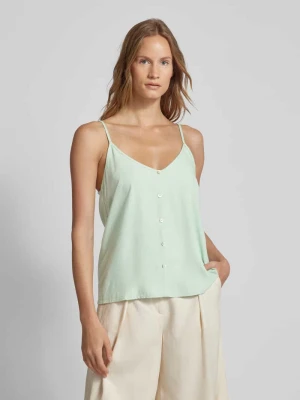 Top na ramiączkach z mieszanki wiskozy i lnu model ‘MYMILO’ Vero Moda
