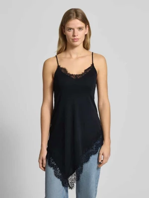 Top na ramiączkach z obszyciem z koronki Gina Tricot
