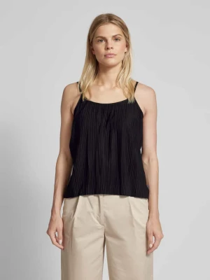 Top na ramiączkach z plisami QS