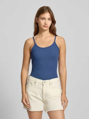 Top na ramiączkach z prążkowaniem i detalem z logo Marc O'Polo DENIM
