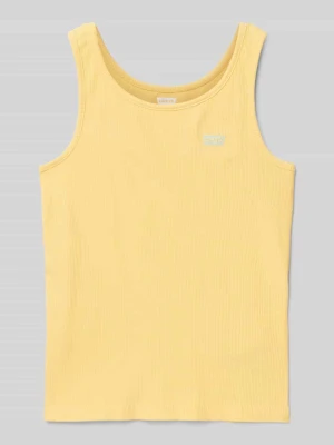 Top na ramiączkach z prążkowaniem i wyhaftowanym logo Levi’s® Kids