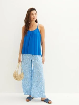 Top na wąskich ramiączkach z lejącej wiskozy bonprix