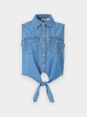 Top Noisy May jasnoniebieski denim