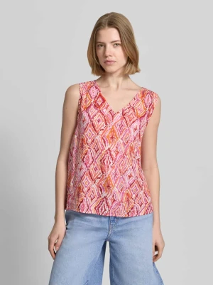 Top o kroju loose fit z czystej wiskozy model 'EASY JOY' Vero Moda