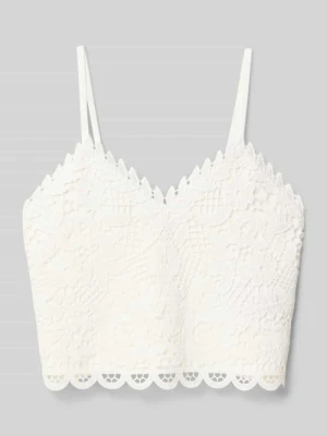 Top o kroju regular fit w koronkowym wyglądzie model 'HONEY' Only