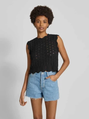 Top o kroju regular fit z dzianiny z mieszanki bawełny model ‘LUNA LIFE’ Only