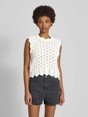 Top o kroju regular fit z dzianiny z mieszanki bawełny model ‘LUNA LIFE’ Only