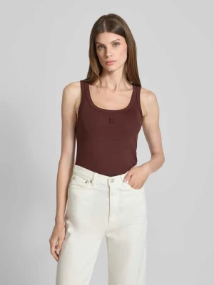 Top o kroju regular fit z mieszanki bawełny model ‘DATAMIA’ HUGO