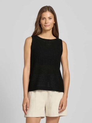 Top o kroju regular fit z mieszanki bawełny model ‘Idali’ Opus