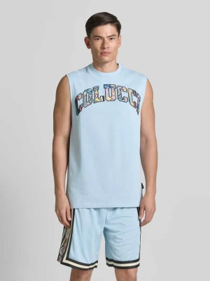 Top o kroju regular fit z wyhaftowanym logo COLUCCI
