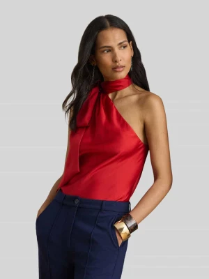 Top o kroju shaped fit ze sznurowanym detalem Lauren Ralph Lauren