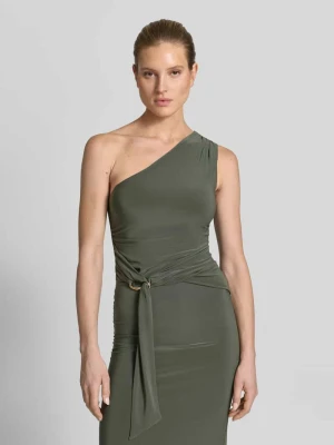 Top o kroju slim fit w kroju na jedno ramię model 'Jemma' Forever New