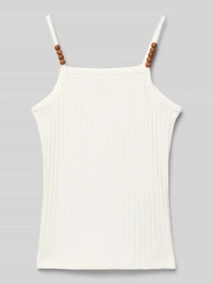 Top o kroju slim fit z cienkimi ramiączkami model ‘MILANA’ Only