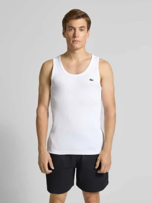 Top o kroju slim fit z czystej bawełny Lacoste