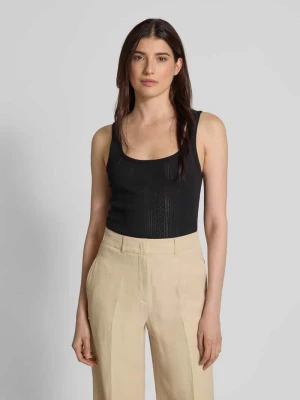 Top o kroju slim fit z czystej bawełny model ‘LISA POINTELLE’ Vero Moda