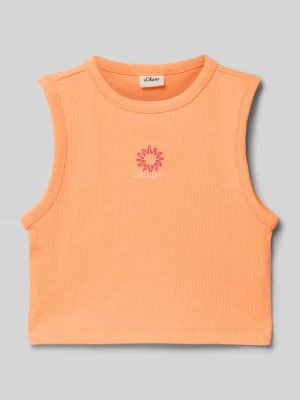 Top o kroju slim fit z dodatkiem bawełny s.Oliver RED LABEL