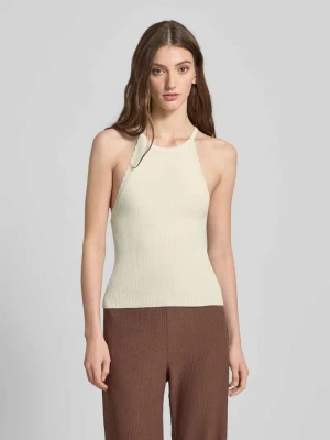 Top o kroju slim fit z drobnej dzianiny z mieszanki wiskozy model ‘GEMMA’ Only