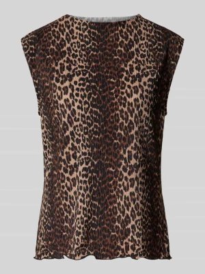 Top o kroju slim fit z efektem krepy model ‘FLORA’ Pieces
