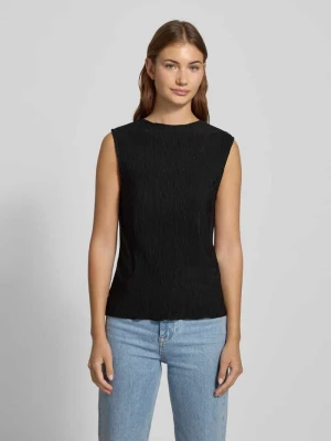 Top o kroju slim fit z efektem krepy model ‘FLORA’ Pieces