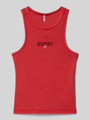 Top o kroju slim fit z mieszanka bawełny model 'JILLY' Only