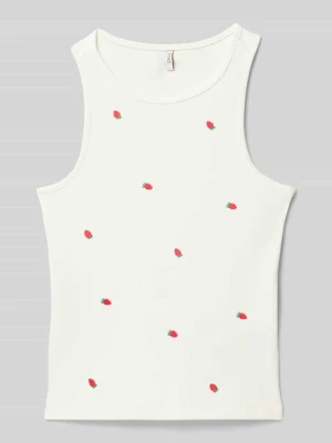 Top o kroju slim fit z mieszanka bawełny model 'JILLY' Only