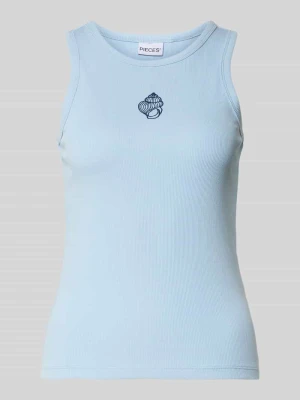 Top o kroju slim fit z mieszanka bawełny model 'MAY' Pieces