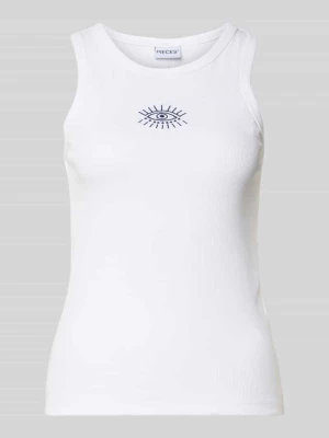 Top o kroju slim fit z mieszanka bawełny model 'MAY' Pieces