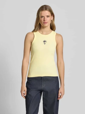 Top o kroju slim fit z mieszanka bawełny model 'MAY' Pieces